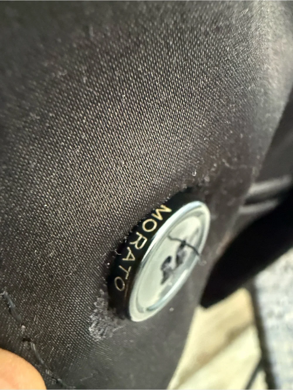 Antony Morato Mens Black Blazer Sport Coat Pick Stitched Satin Finish Size EU 52